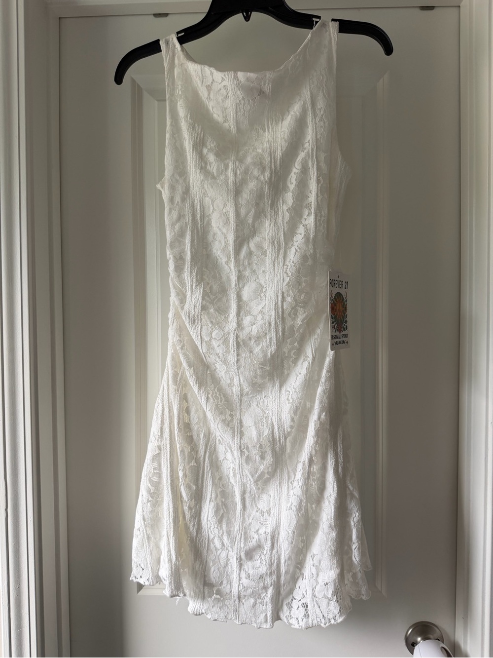 Forever 21 White Lace Mini Dress
